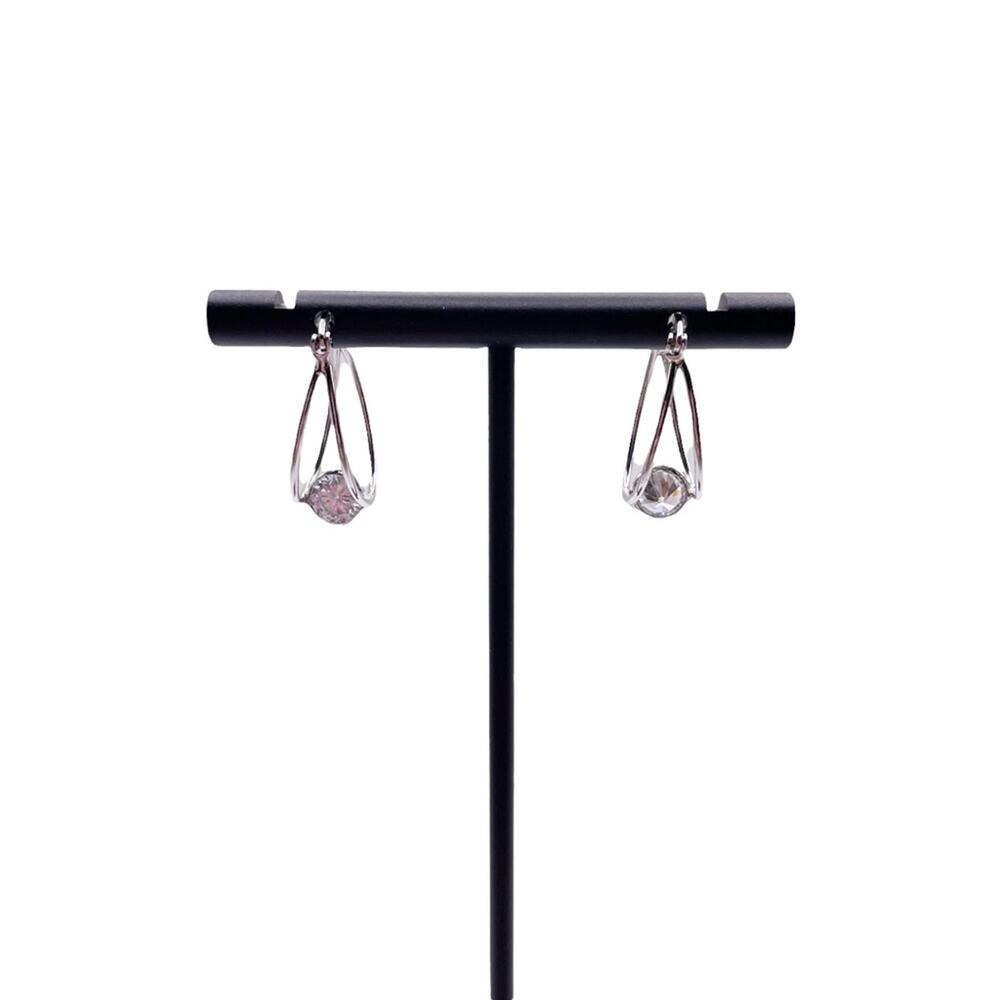 JTV Bella Luce Rhodium Sterling Silver Earrings